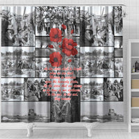ANZAC Day Gallipoli Campaign Shower Curtain To The End They Remain