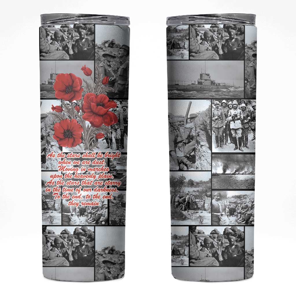 ANZAC Day Gallipoli Campaign Skinny Tumbler To The End They Remain