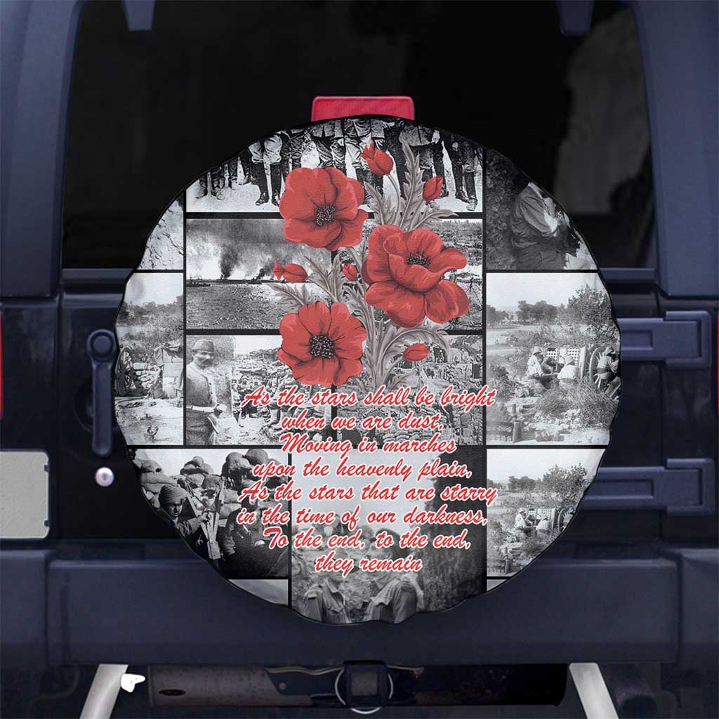 ANZAC Day Gallipoli Campaign Spare Tire Cover To The End They Remain