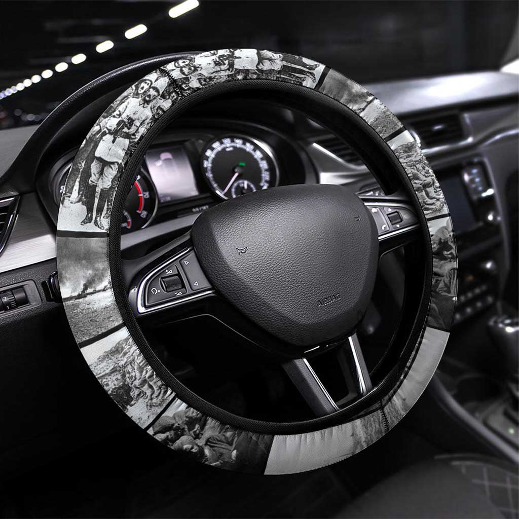 ANZAC Day Gallipoli Campaign Steering Wheel Cover To The End They Remain