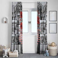 ANZAC Day Gallipoli Campaign Window Curtain To The End They Remain