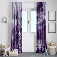 Purple ANZAC Day The Battle of Lone Pine Window Curtain Kiwi-Kangaroo Soldier Lest We Forget