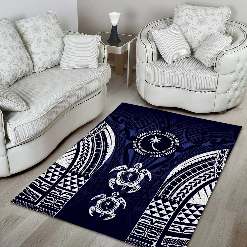 FSM Chuuk States Area Rug Micronesia Six 9 One Polynesian Tribal Pattern