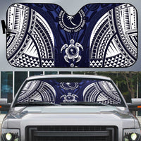FSM Chuuk States Auto Sun Shade Micronesia Six 9 One Polynesian Tribal Pattern - Polynesian Pride
