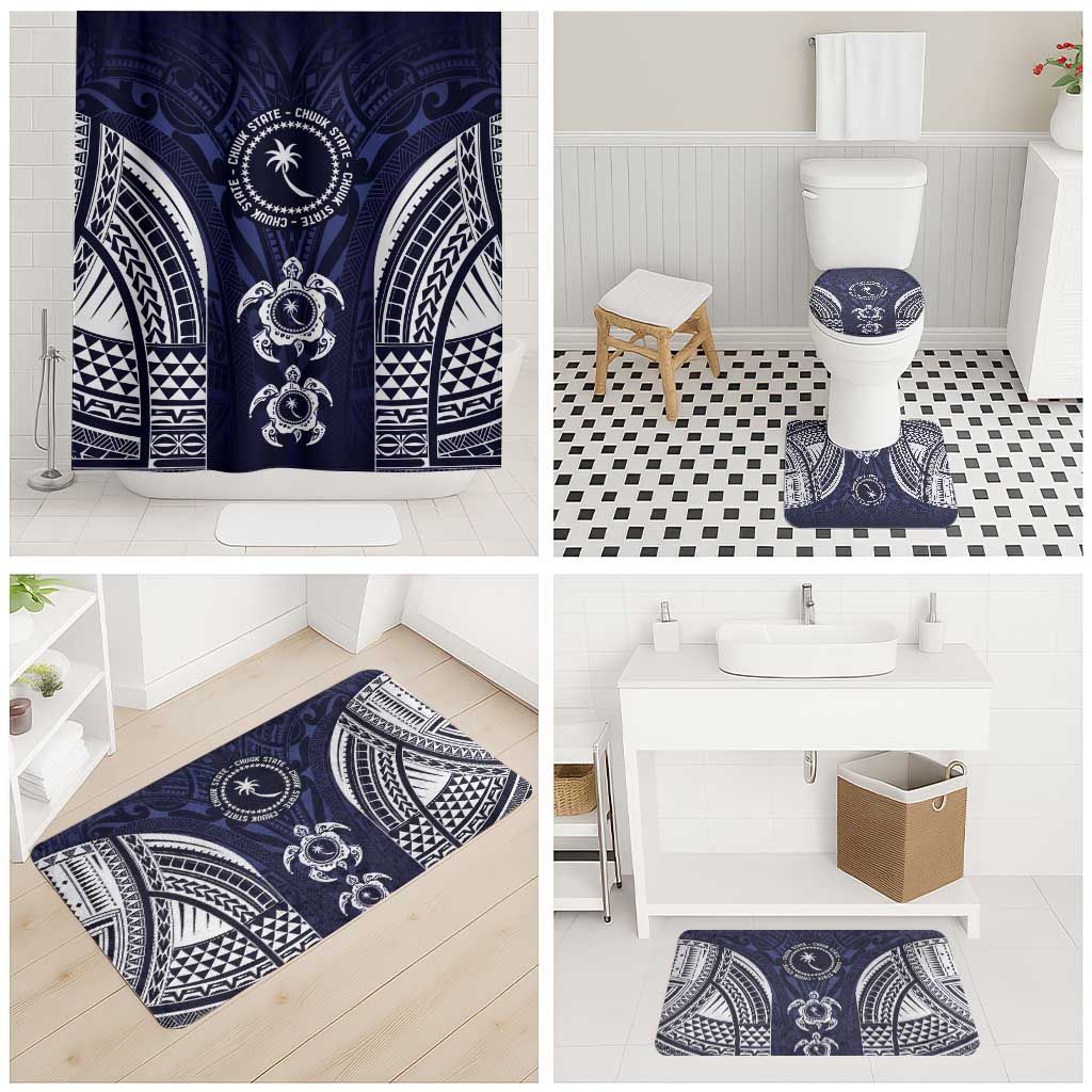 FSM Chuuk States Bathroom Set Micronesia Six 9 One Polynesian Tribal Pattern - Polynesian Pride