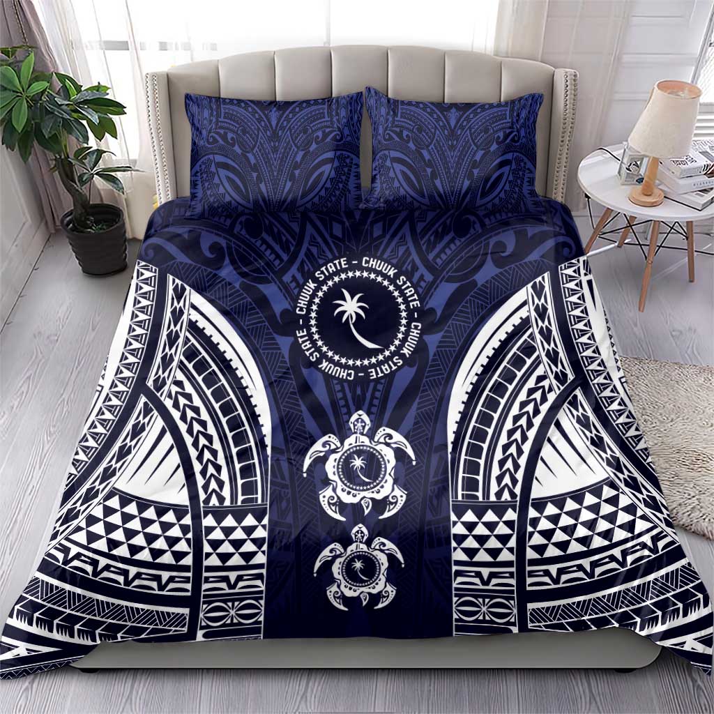 FSM Chuuk States Bedding Set Micronesia Six 9 One Polynesian Tribal Pattern