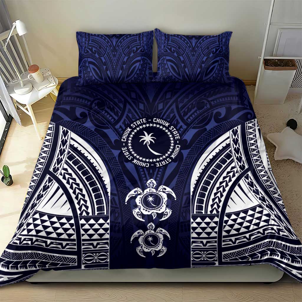 FSM Chuuk States Bedding Set Micronesia Six 9 One Polynesian Tribal Pattern