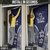 FSM Chuuk States Door Cover Micronesia Six 9 One Polynesian Tribal Pattern - Polynesian Pride