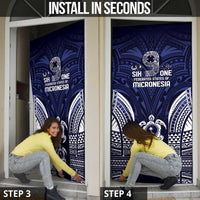 FSM Chuuk States Door Cover Micronesia Six 9 One Polynesian Tribal Pattern - Polynesian Pride