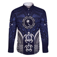 FSM Chuuk States Family Matching Long Sleeve Bodycon Dress and Hawaiian Shirt Micronesia Six 9 One Polynesian Tribal Pattern