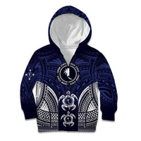 FSM Chuuk States Kid Hoodie Micronesia Six 9 One Polynesian Tribal Pattern