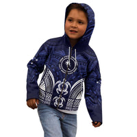 FSM Chuuk States Kid Hoodie Micronesia Six 9 One Polynesian Tribal Pattern