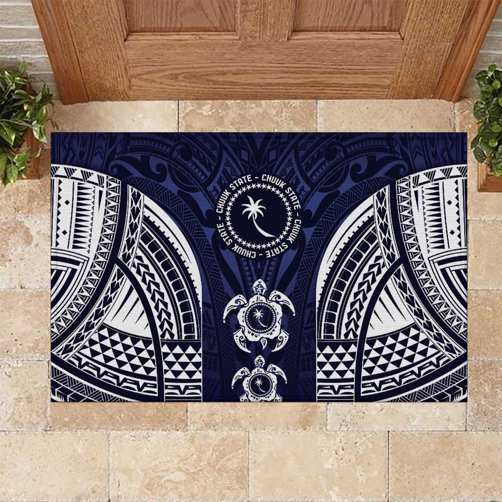 FSM Chuuk States Rubber Doormat Micronesia Six 9 One Polynesian Tribal Pattern