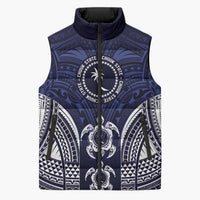 FSM Chuuk States Sleeveless Puffer Jacket Micronesia Six 9 One Polynesian Tribal Pattern - Polynesian Pride