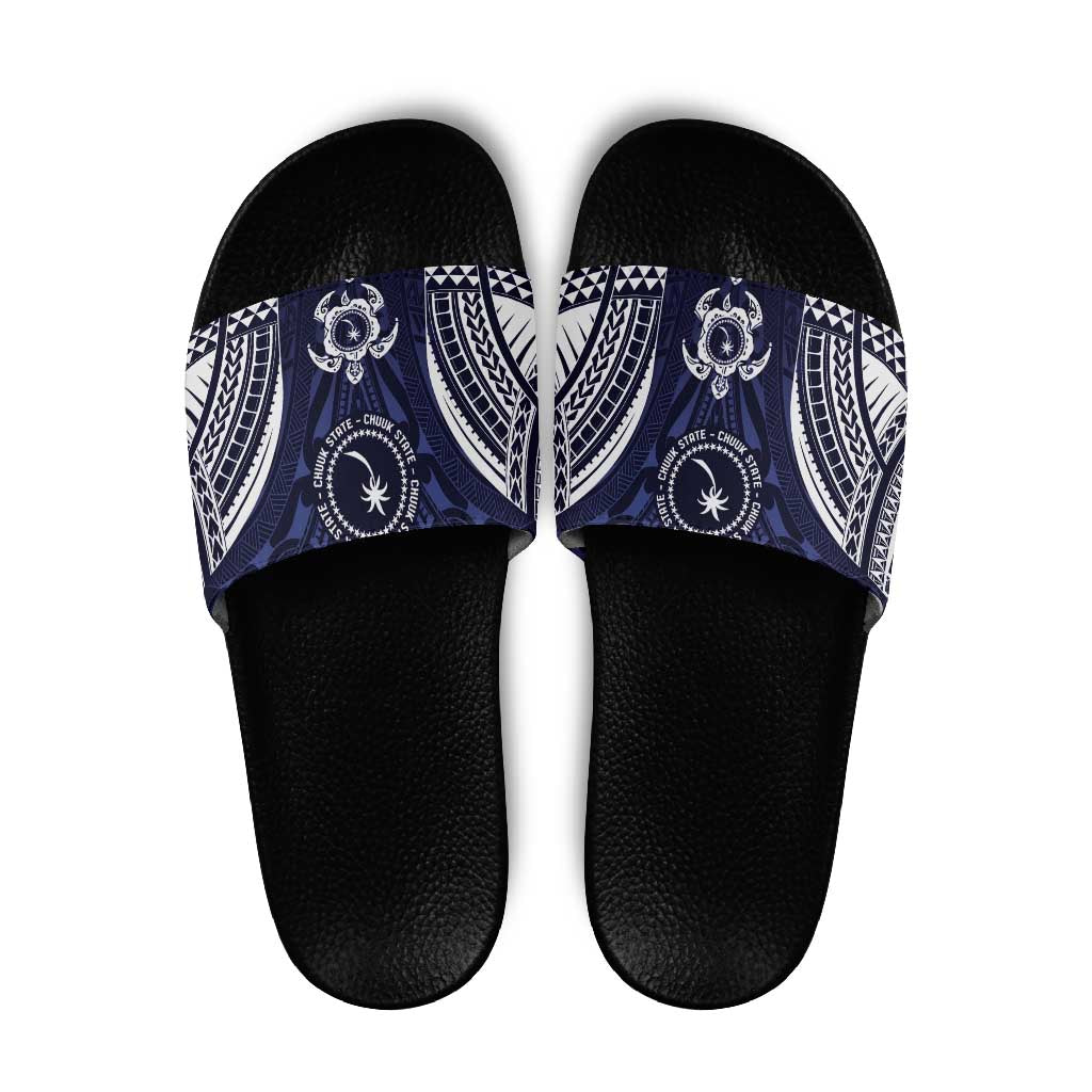FSM Chuuk States Slide Sandals Micronesia Six 9 One Polynesian Tribal Pattern - Polynesian Pride