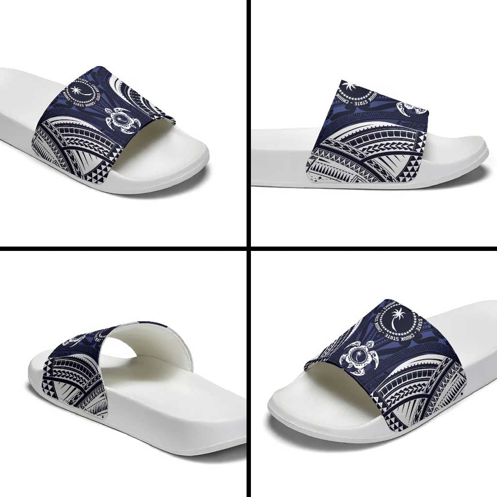 FSM Chuuk States Slide Sandals Micronesia Six 9 One Polynesian Tribal Pattern - Polynesian Pride