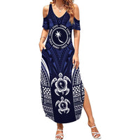 FSM Chuuk States Summer Maxi Dress Micronesia Six 9 One Polynesian Tribal Pattern