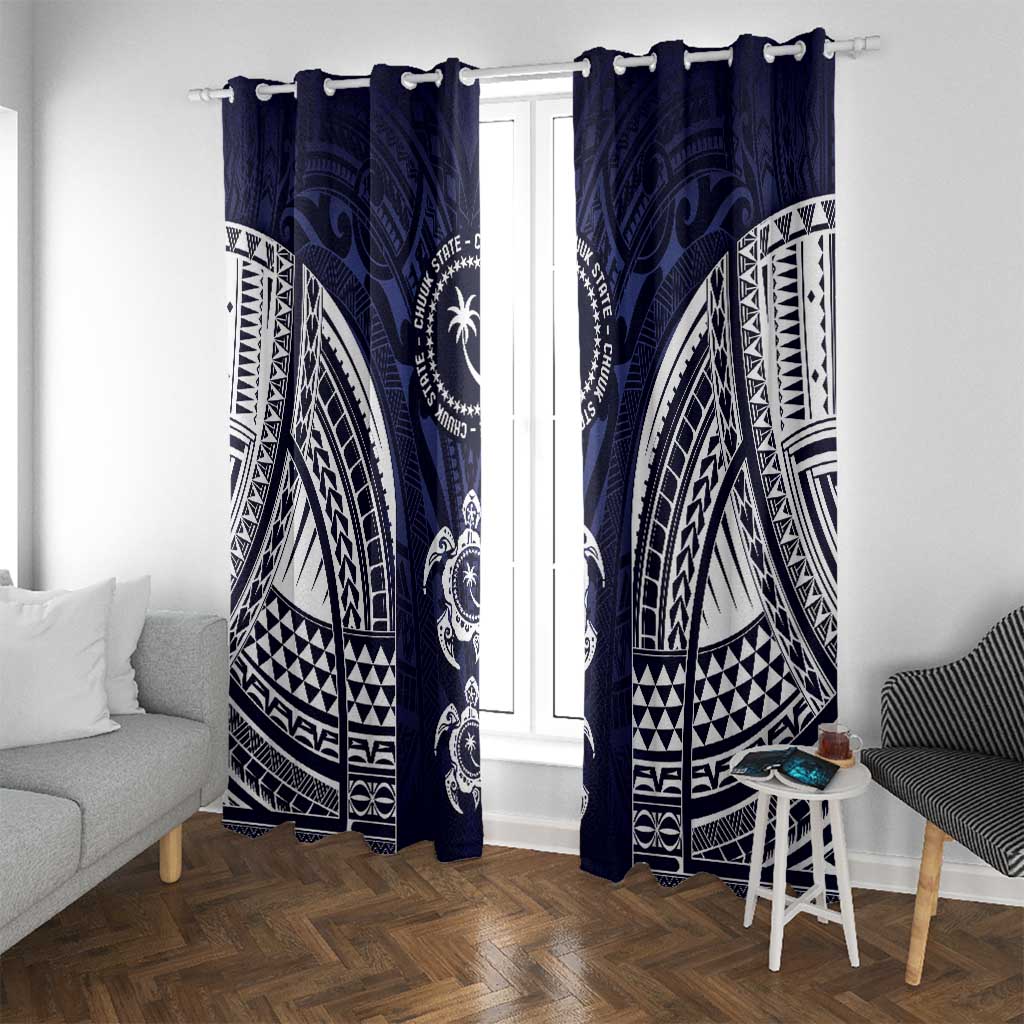 FSM Chuuk States Window Curtain Micronesia Six 9 One Polynesian Tribal Pattern