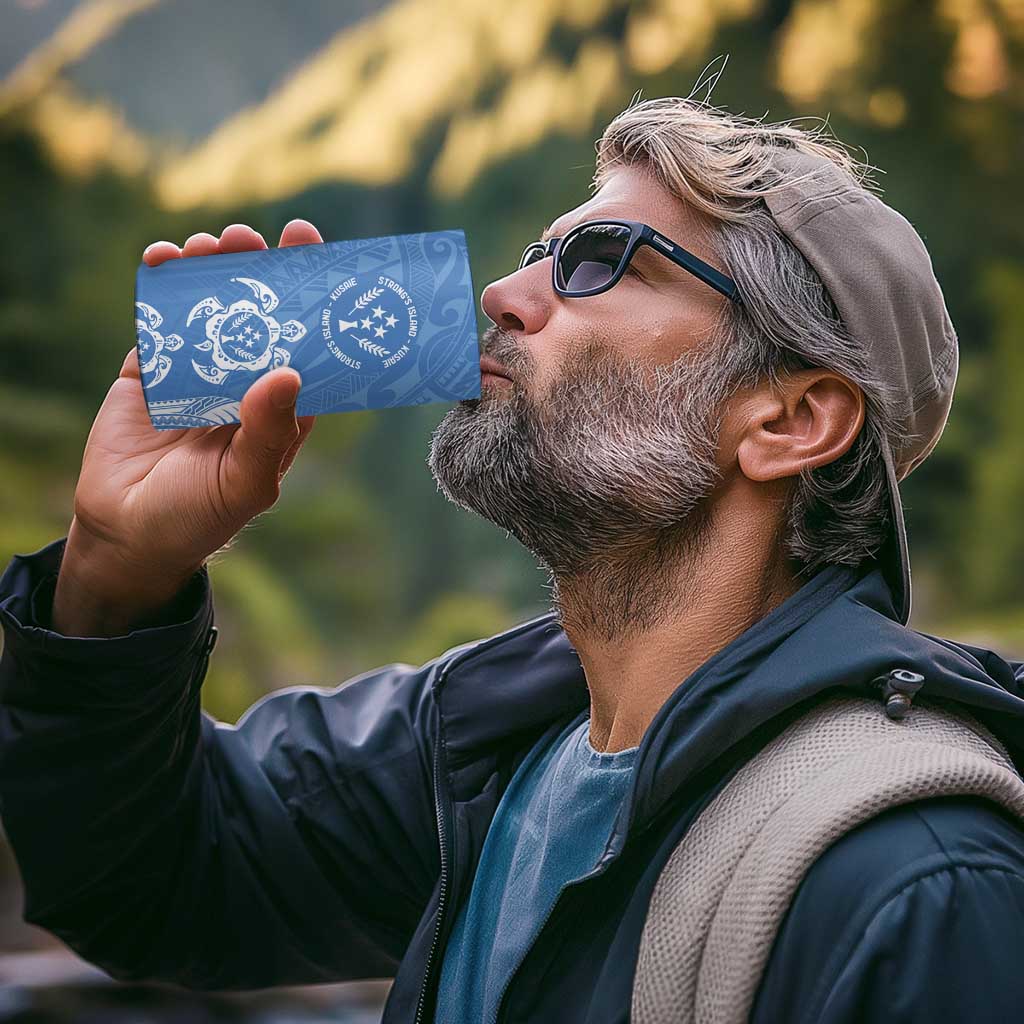 FSM Kosrae States 4 in 1 Can Cooler Tumbler Micronesia Six 9 One Polynesian Tribal Pattern