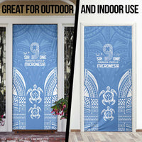 FSM Kosrae States Door Cover Micronesia Six 9 One Polynesian Tribal Pattern - Polynesian Pride