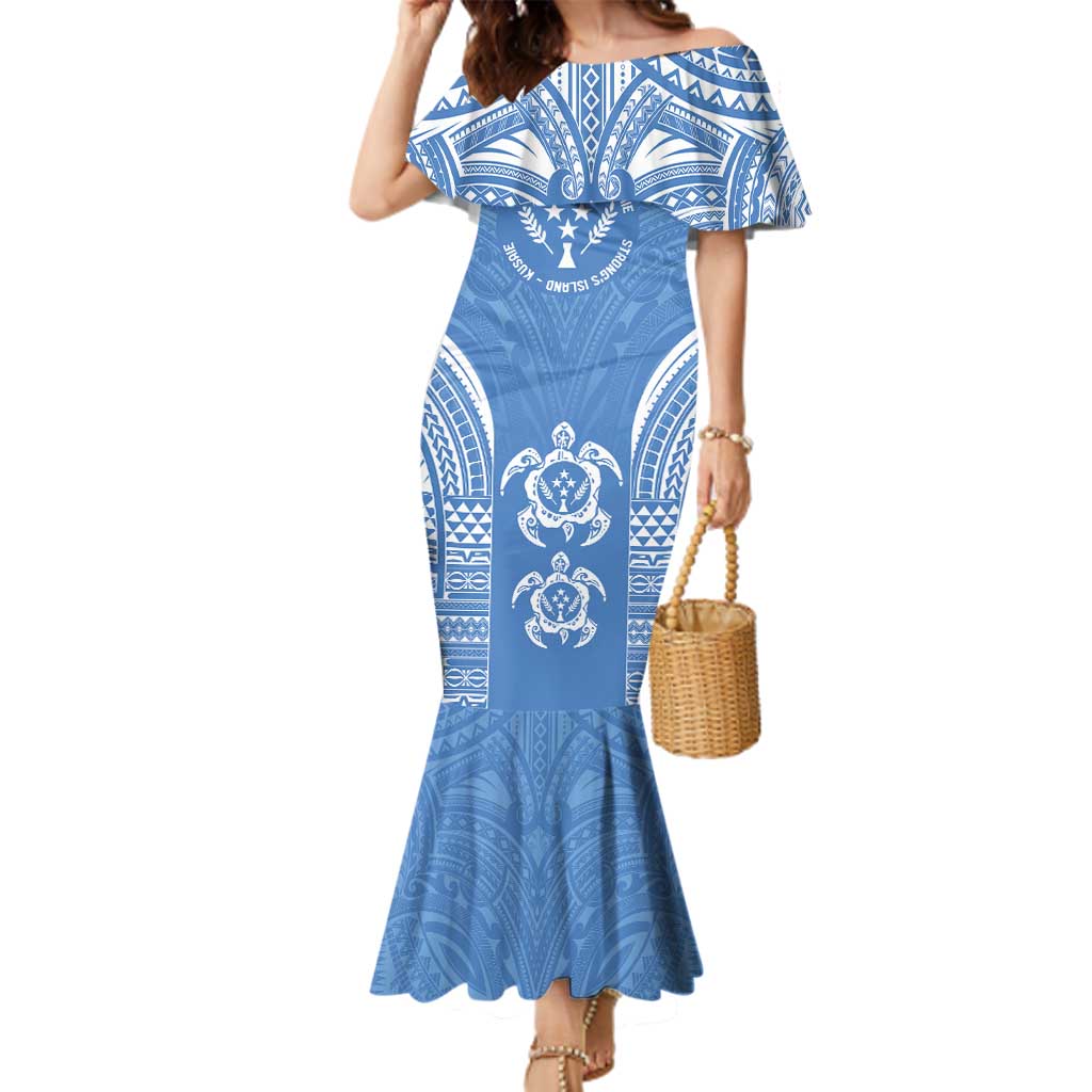 FSM Kosrae States Family Matching Mermaid Dress and Hawaiian Shirt Micronesia Six 9 One Polynesian Tribal Pattern