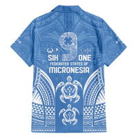FSM Kosrae States Family Matching Off The Shoulder Long Sleeve Dress and Hawaiian Shirt Micronesia Six 9 One Polynesian Tribal Pattern