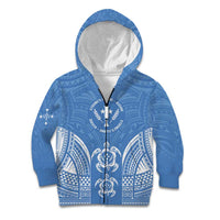 FSM Kosrae States Kid Hoodie Micronesia Six 9 One Polynesian Tribal Pattern