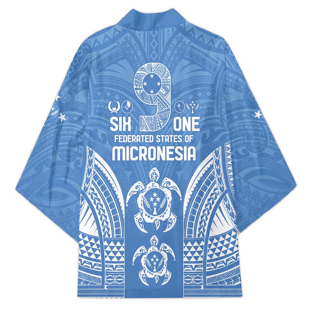 FSM Kosrae States Kimono Micronesia Six 9 One Polynesian Tribal Pattern - Polynesian Pride