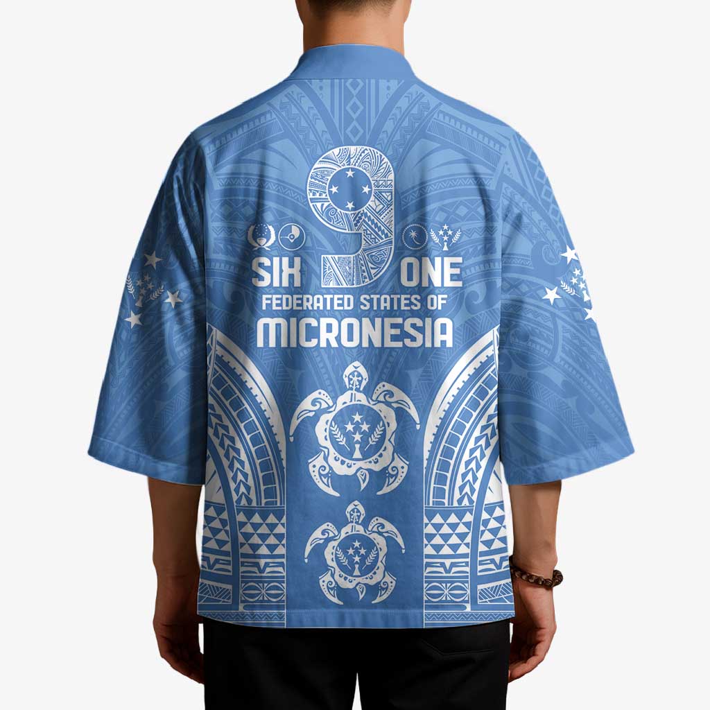 FSM Kosrae States Kimono Micronesia Six 9 One Polynesian Tribal Pattern - Polynesian Pride
