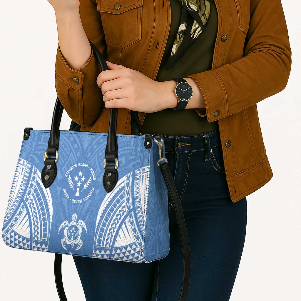 FSM Kosrae States Leather Bag Micronesia Six 9 One Polynesian Tribal Pattern - Polynesian Pride