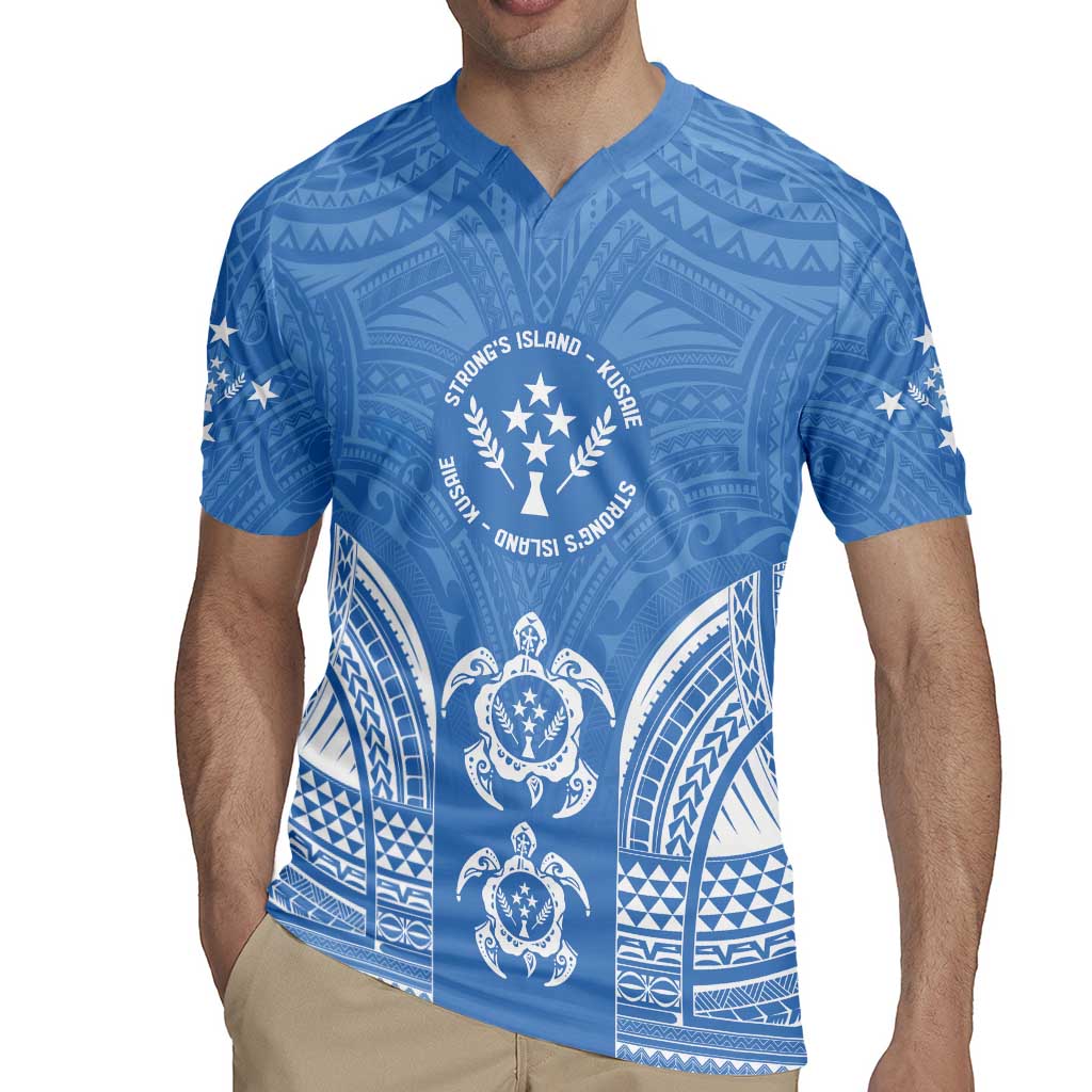 FSM Kosrae States Rugby Jersey Micronesia Six 9 One Polynesian Tribal Pattern