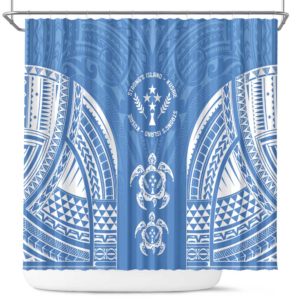 FSM Kosrae States Shower Curtain Micronesia Six 9 One Polynesian Tribal Pattern