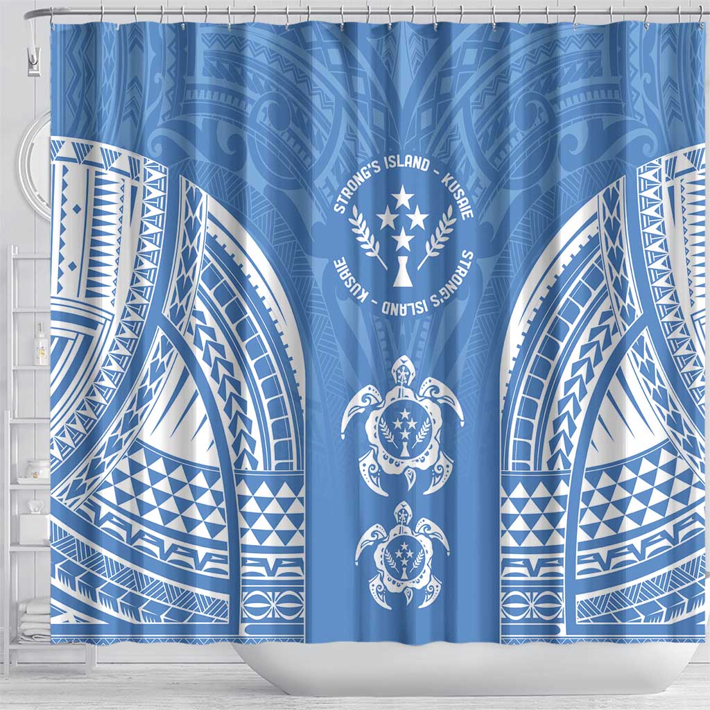 FSM Kosrae States Shower Curtain Micronesia Six 9 One Polynesian Tribal Pattern