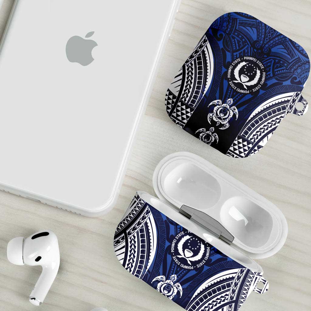 FSM Pohnpei States AirPods Case Micronesia Six 9 One Polynesian Tribal Pattern - Polynesian Pride