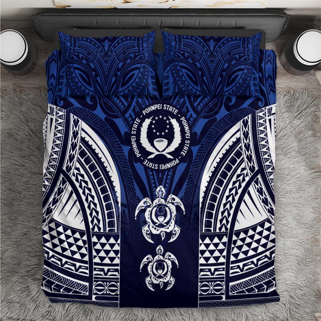 FSM Pohnpei States Bedding Set Micronesia Six 9 One Polynesian Tribal Pattern