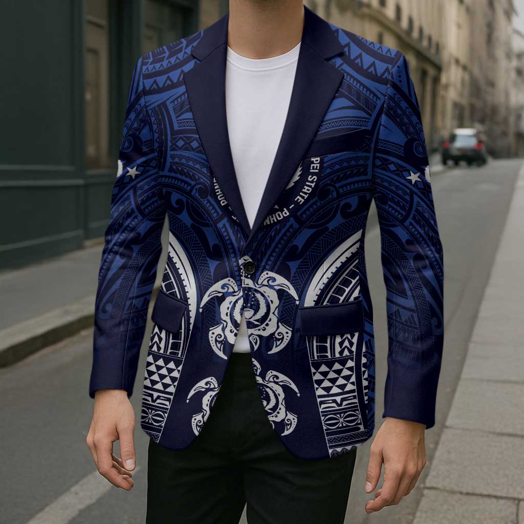 FSM Pohnpei States Blazer Micronesia Six 9 One Polynesian Tribal Pattern - Polynesian Pride