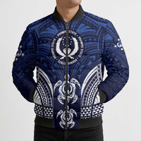 FSM Pohnpei States Bomber Puffer Jacket Micronesia Six 9 One Polynesian Tribal Pattern - Polynesian Pride