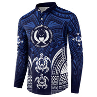 FSM Pohnpei States Button Sweatshirt Micronesia Six 9 One Polynesian Tribal Pattern