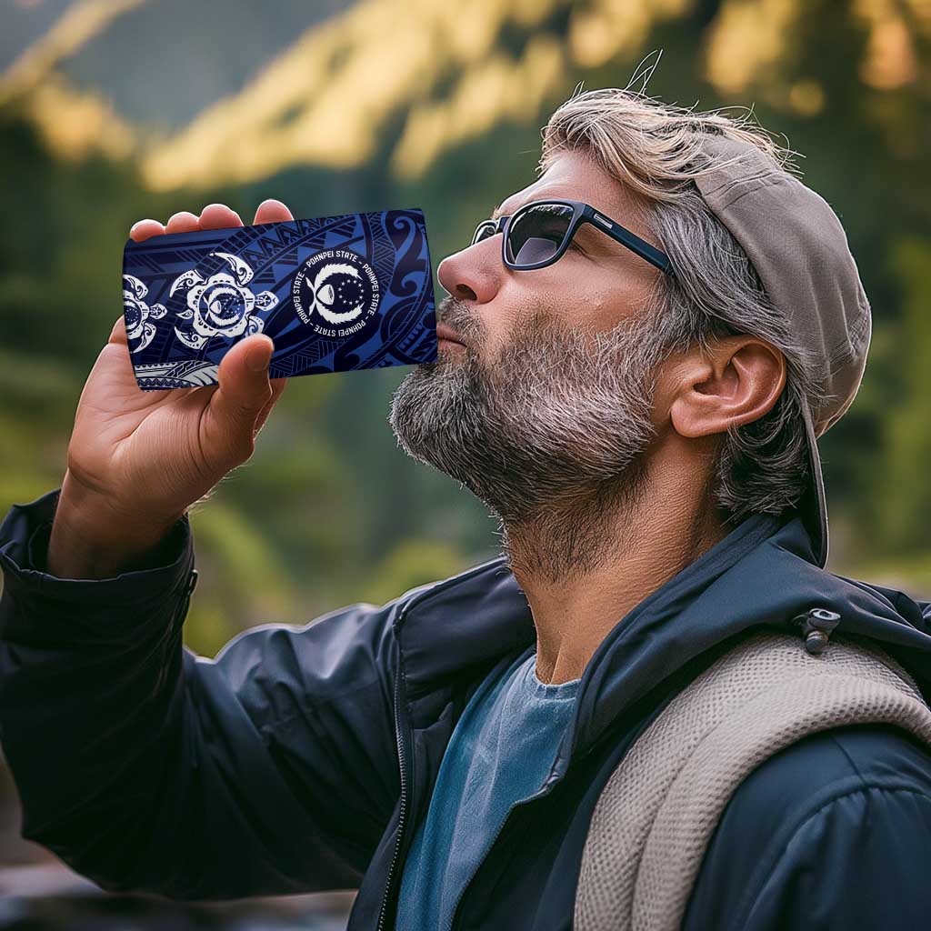 FSM Pohnpei States 4 in 1 Can Cooler Tumbler Micronesia Six 9 One Polynesian Tribal Pattern