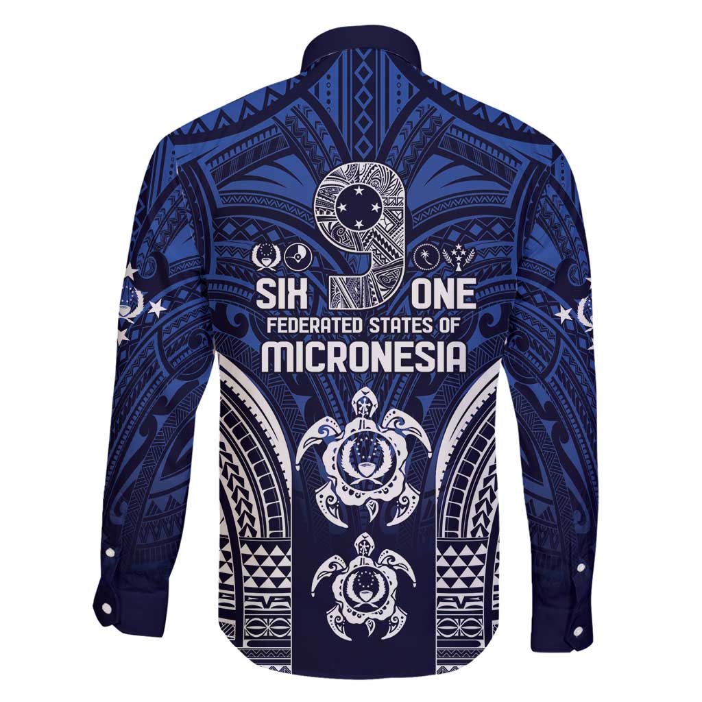 FSM Pohnpei States Family Matching Off Shoulder Short Dress and Hawaiian Shirt Micronesia Six 9 One Polynesian Tribal Pattern