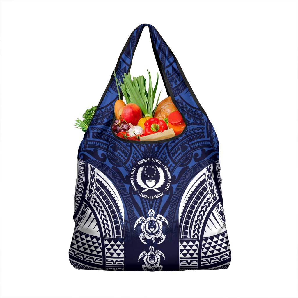 FSM Pohnpei States Grocery Bag Micronesia Six 9 One Polynesian Tribal Pattern