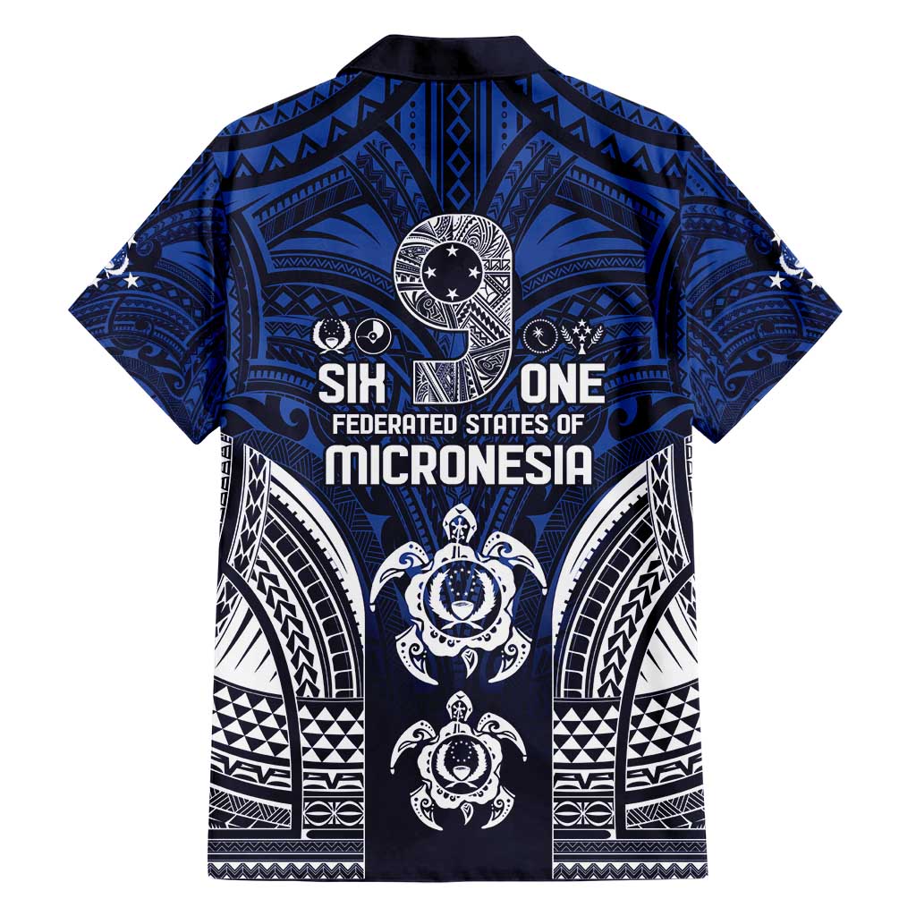 FSM Pohnpei States Hawaiian Shirt Micronesia Six 9 One Polynesian Tribal Pattern