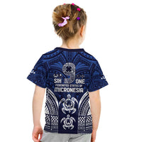 FSM Pohnpei States Kid T Shirt Micronesia Six 9 One Polynesian Tribal Pattern