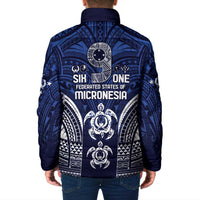 FSM Pohnpei States Padded Jacket Micronesia Six 9 One Polynesian Tribal Pattern - Polynesian Pride