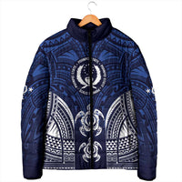 FSM Pohnpei States Padded Jacket Micronesia Six 9 One Polynesian Tribal Pattern - Polynesian Pride