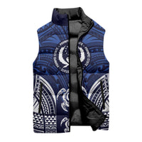 FSM Pohnpei States Sleeveless Puffer Jacket Micronesia Six 9 One Polynesian Tribal Pattern - Polynesian Pride