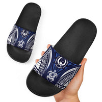 FSM Pohnpei States Slide Sandals Micronesia Six 9 One Polynesian Tribal Pattern - Polynesian Pride