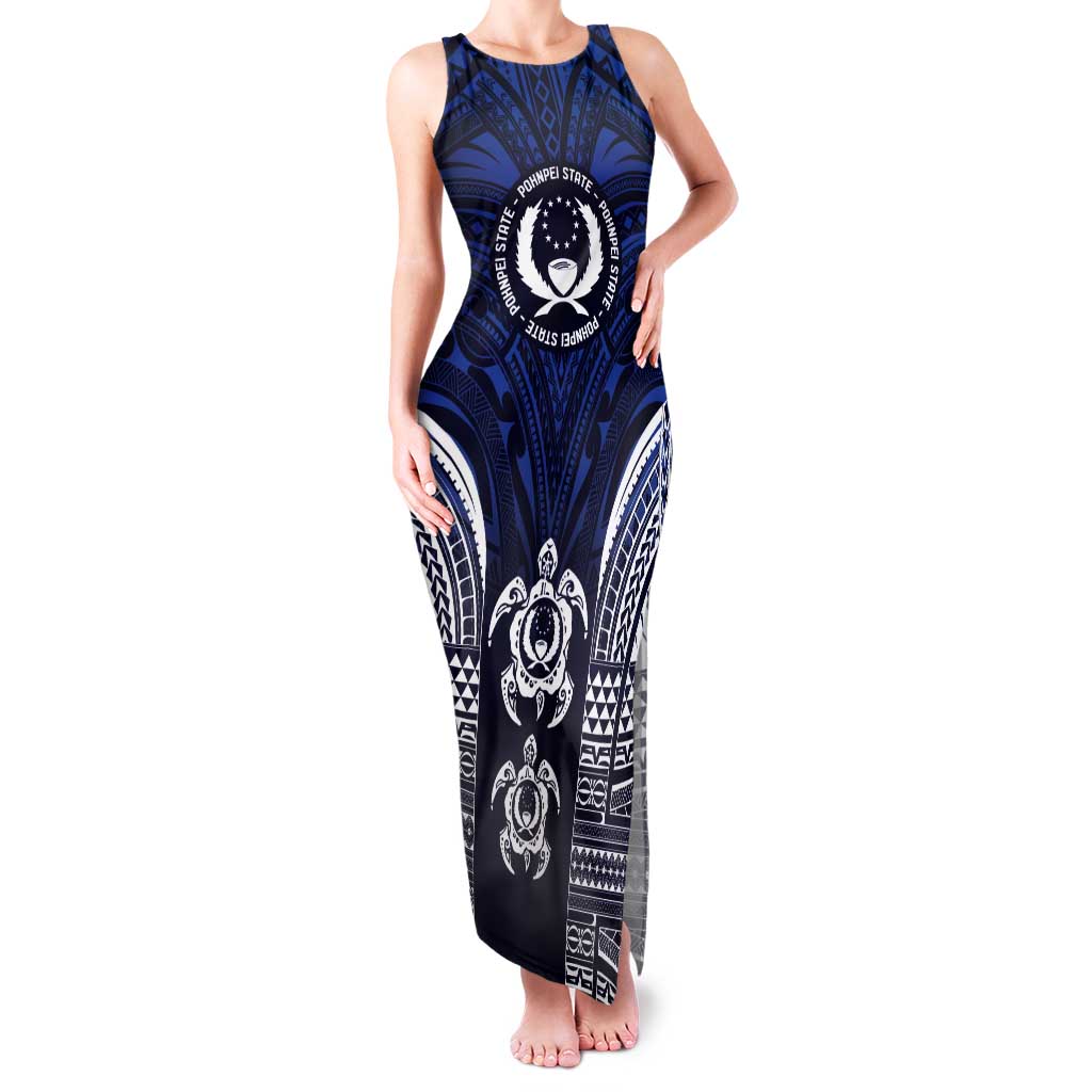 FSM Pohnpei States Tank Maxi Dress Micronesia Six 9 One Polynesian Tribal Pattern