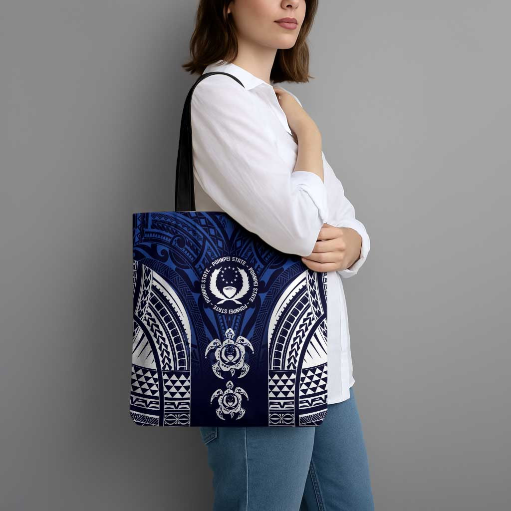FSM Pohnpei States Tote Bag Micronesia Six 9 One Polynesian Tribal Pattern - Polynesian Pride