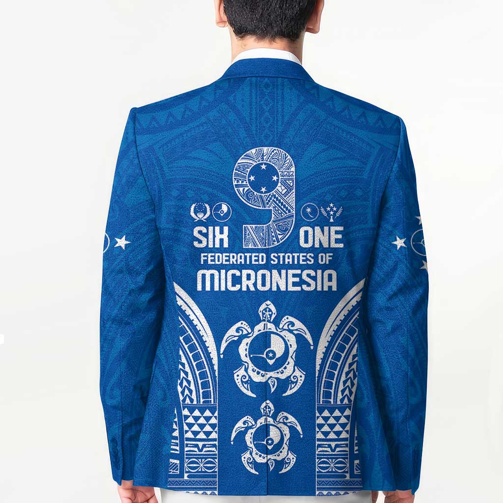 FSM Yap States Blazer Micronesia Six 9 One Polynesian Tribal Pattern - Polynesian Pride